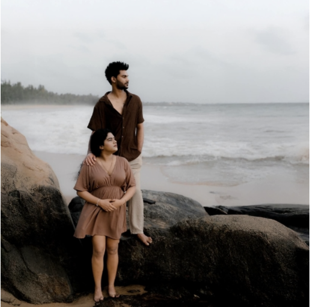 Detailed shot of wedding rings